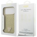 Etui Guess Rhinestone Triangle Logo do iPhone 17 Pro Max złoty