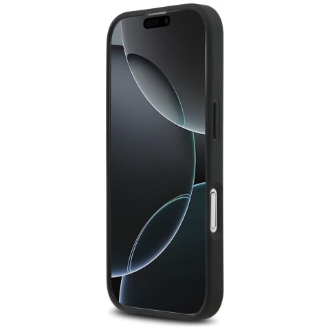 Etui Mercedes Leather Vintage Logo MagSafe do iPhone 17 czarny