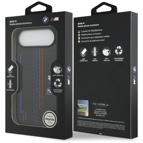 Etui BMW M Kevlar Lines & Logo MagSafe do iPhone Air czarny