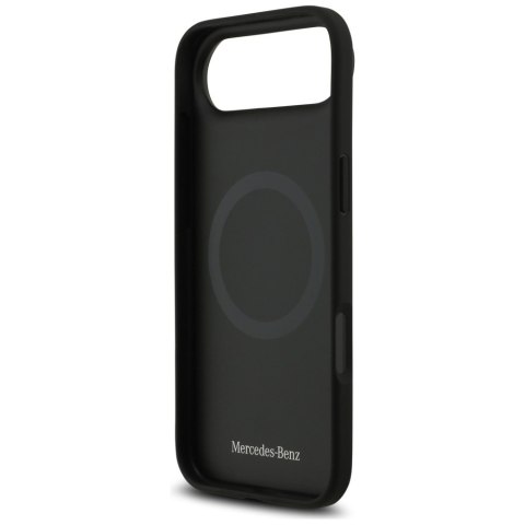 Etui Mercedes Leather Large Laurel Leave MagSafe do iPhone Air czarny