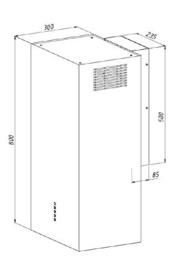 Okap AKPO WK-12 ELLIPSE WL CZARNY MAT