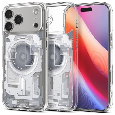 Etui Spigen Ultra Hybrid Mag MagSafe do iPhone 17 Pro Max zero one biały