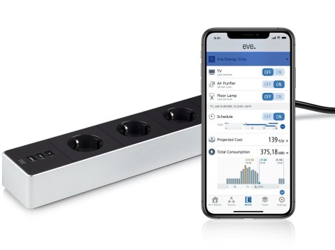 EVE Eve Energy Strip - inteligentna listwa zasilająca z potrójnym gniazdem