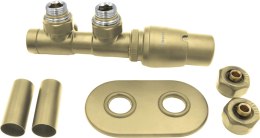 Zawór termostatyczny do grzejnika łazienkowego DEANTE AGI RZP1 - prawy Gold