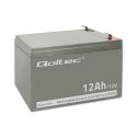 Akumulator żelowy AGM 12V 12Ah Qoltec