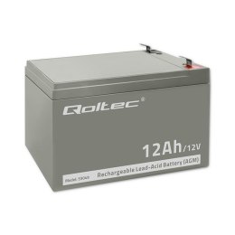 Akumulator żelowy AGM 12V 12Ah Qoltec
