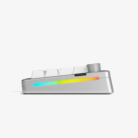 Klawiatura Glorious GMMK 3 Pro HE Wireless 65% Custom Gaming-Tastatur - Pre-Built, ANSI (USA), Fox HE Switches, srebrna