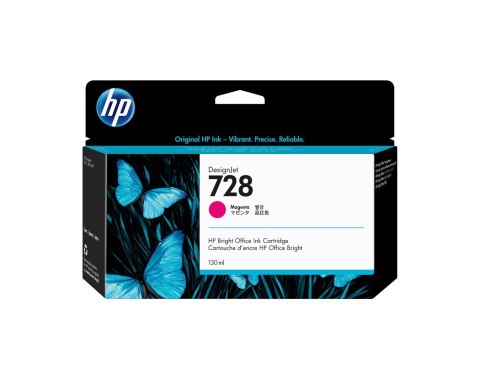 HP Wkład z atramentem purpurowym DesignJet 728 o pojemności 130 ml
