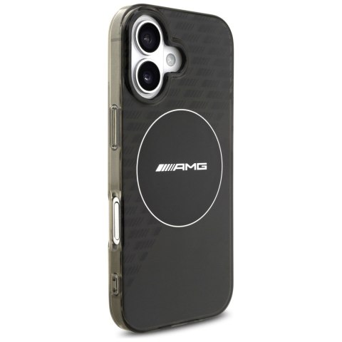 Etui AMG Double Layer Transparent Smocked MagSafe do iPhone 17 czarny