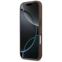 Etui Guess 4G Double Card Triangle do iPhone 17 Pro brązowy