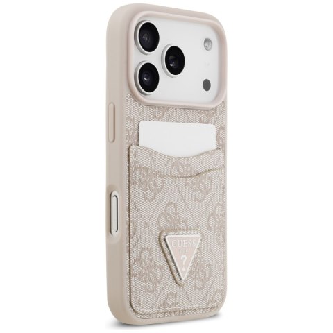 Etui Guess 4G Double Card Triangle do iPhone 17 Pro różowy
