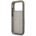 Etui Guess Silicone Big 4G Script do iPhone 17 Pro brązowy