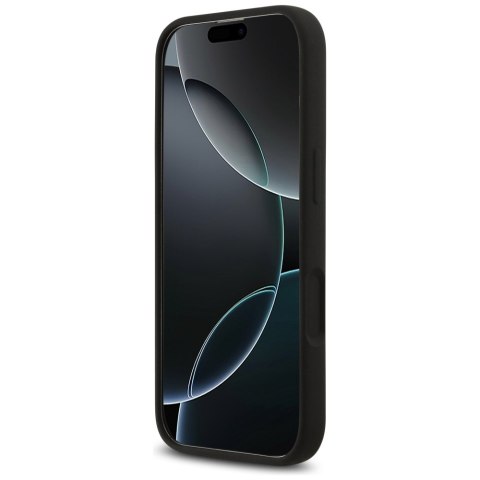 Etui Guess Silicone Big 4G Script do iPhone 17 czarny