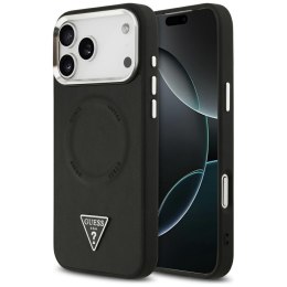 Etui Guess Triangle Logo MagSafe do iPhone 17 Pro Max czarny