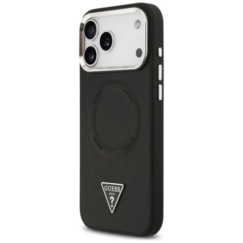 Etui Guess Triangle Logo MagSafe do iPhone 17 Pro czarny