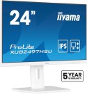 Iiyama TFT XUB2497HSU IPS 24'' HDMI/DP/2xUSB/hoev/weiß - Płaski ekran - 60.5 cm