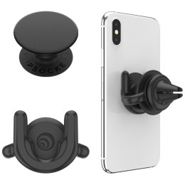 Popsockets Car Vent 2 + PopGrip czarny