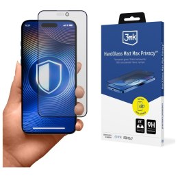 Szkło prywatyzujące 3MK HardGlass Matt Max Privacy do Apple iPhone 17 Pro