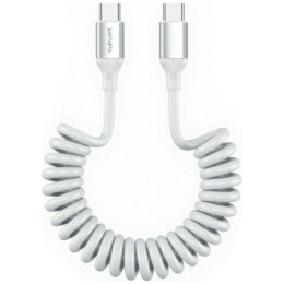 Kabel 4smarts spiralny USB-C do USB-C 100W biały