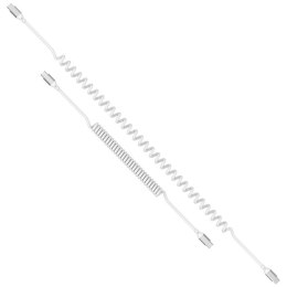Kabel 4smarts spiralny USB-C do USB-C 100W biały
