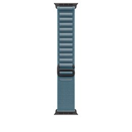Pasek Apple Alpine Loop 49mm Niebieski - Duży, Czarny Wykończenie Tytanowe