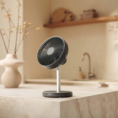 Wentylator Duux | Rize Flex | Wentylator stojący | Szary | Średnica 21 cm | Liczba biegów 4 | Oscylacja | 10 W