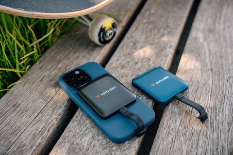 SSD Zewnętrzny Verbatim SnapBack Magnetic SSD, 32060, 512GB, Mocha Metallic, MagSave, 2x kabel USB C