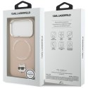 Etui Karl Lagerfeld Choupette Pin MagSafe do iPhone 17 Pro Max różowy
