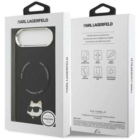 Etui Karl Lagerfeld Choupette Pin MagSafe do iPhone Air czarny