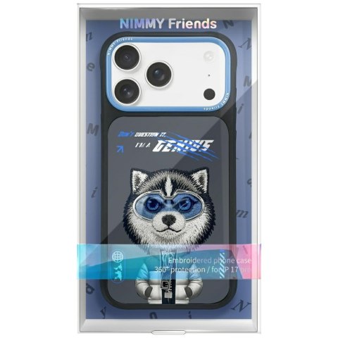 Etui Nimmy Cool&Cute 2.0 Wolf do iPhone 17 Pro czarny