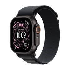 Apple Watch Ultra 3 GPS + Cellular 49mm Black Titanium Case with Black Alpine Loop - Medium