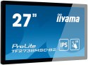 Iiyama ProLite TF2738MSC-B2 monitor komputerowy 68,6 cm (27") 1920 x 1080 px Full HD LED Ekran dotykowy Przeznaczony dla wielu u
