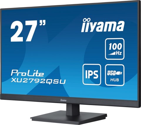 Iiyama ProLite monitor komputerowy 68,6 cm (27") 2560 x 1440 px Dual WQHD LED Czarny