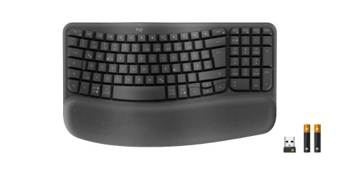 Logitech 920-012327 klawiatura Biuro RF Wireless + Bluetooth QWERTZ Niemiecki Grafitowy