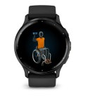 Zegarek sportowy Garmin Venu 3 AMOLED 45mm, czarny