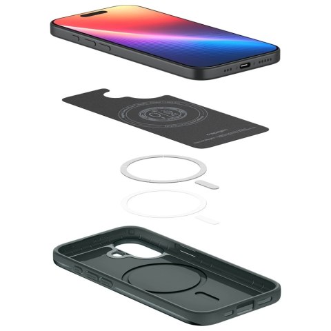 Etui Spigen Thin Fit MAG MagSafe do iPhone 17 zielony