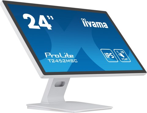 Monitor IIYAMA T2452MSC-W1 24inch WHITE Bonded PCAP 10P Touch 1920x1080