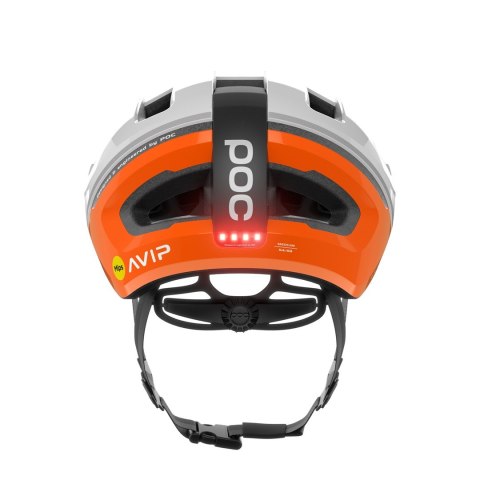 Kask rowerowy POC Omne Beacon MIPS GR M/54-59 cm Pomarańczowy, Biały