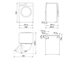 Pralka wolnostojąca SMEG WNP96SLAAIN