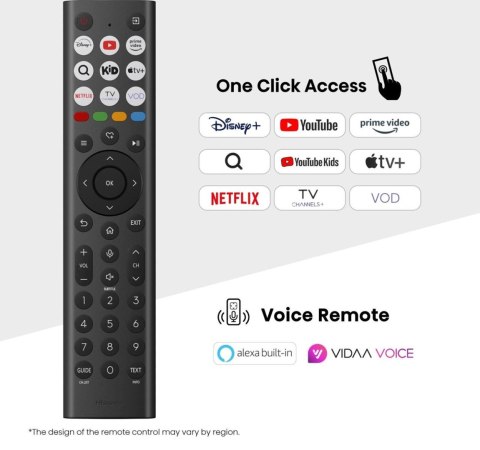 Telewizor Hisense 65A6Q LED 65'' 4K Ultra HD VIDAA Dolby Digital DVB-T2 Czarny