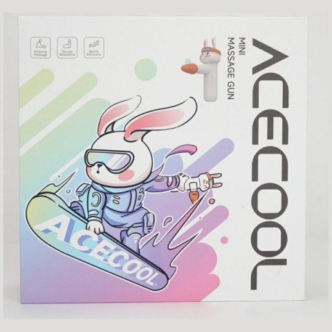 Mini pistolet do masażu 4smarts ACECOOL Rabbit biały