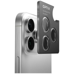Szkło na obiektyw aparatu UNIQ Optix Aluminium Camera Lens Protector do iPhone Air z aplikatorem niebieski