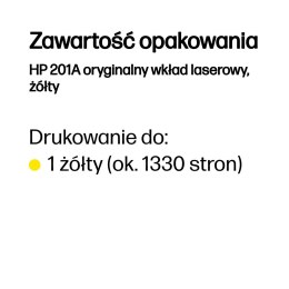 Wkład HP nr 201A HP201A HP 201A Yellow Gelb 1,4k (CF402A)