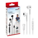 Genius HS-M366 słuchawki z mikrofonem, biała, douszne, USB Type-C