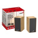 Genius głośniki SP-HF180, 6W, brązowe, drewniane