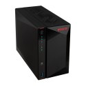 NAS Asustor AS5402T; Tower; 2x (3.5" SATA HDD/ 2.5" SSD); Intel Celeron N5105, 4GB DDR4 SODIMM (max. 16GB), 2x 2.5GbE, 4x M.2 22