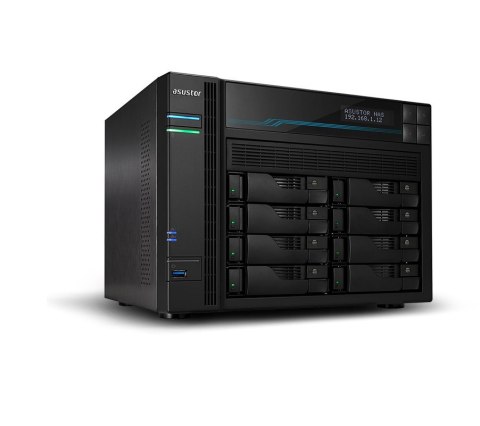 NAS Asustor AS6510T;  LOCKERSTOR 10, 10x (3.5" SATA HDD/ 2.5" SSD), Intel ATOM C3538, 8GB DDR4 SODIMM (max. 64GB), 2x 10GbE, 2x 