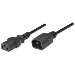 Kabel zasilający MANHATTAN IEC320 C14 0.5m. ICOC 03-NC-005