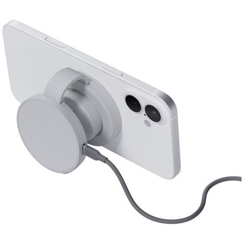 Ładowarka indukcyjna Bazic GoMag Trio 2 3w1 15W magnetyczna do iPhone/Watch/AirPods szara
