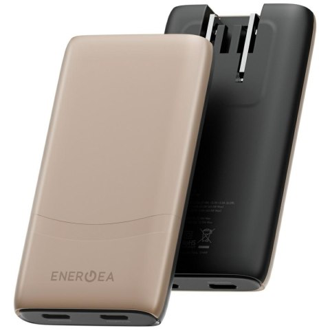 Ładowarka sieciowa Energea TravelWorld Edge 65W 2xUSB-C PD/PPS/QC3.0 (US/UK/EU) złota